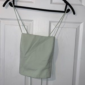 Zara Pastel Green Crop Top